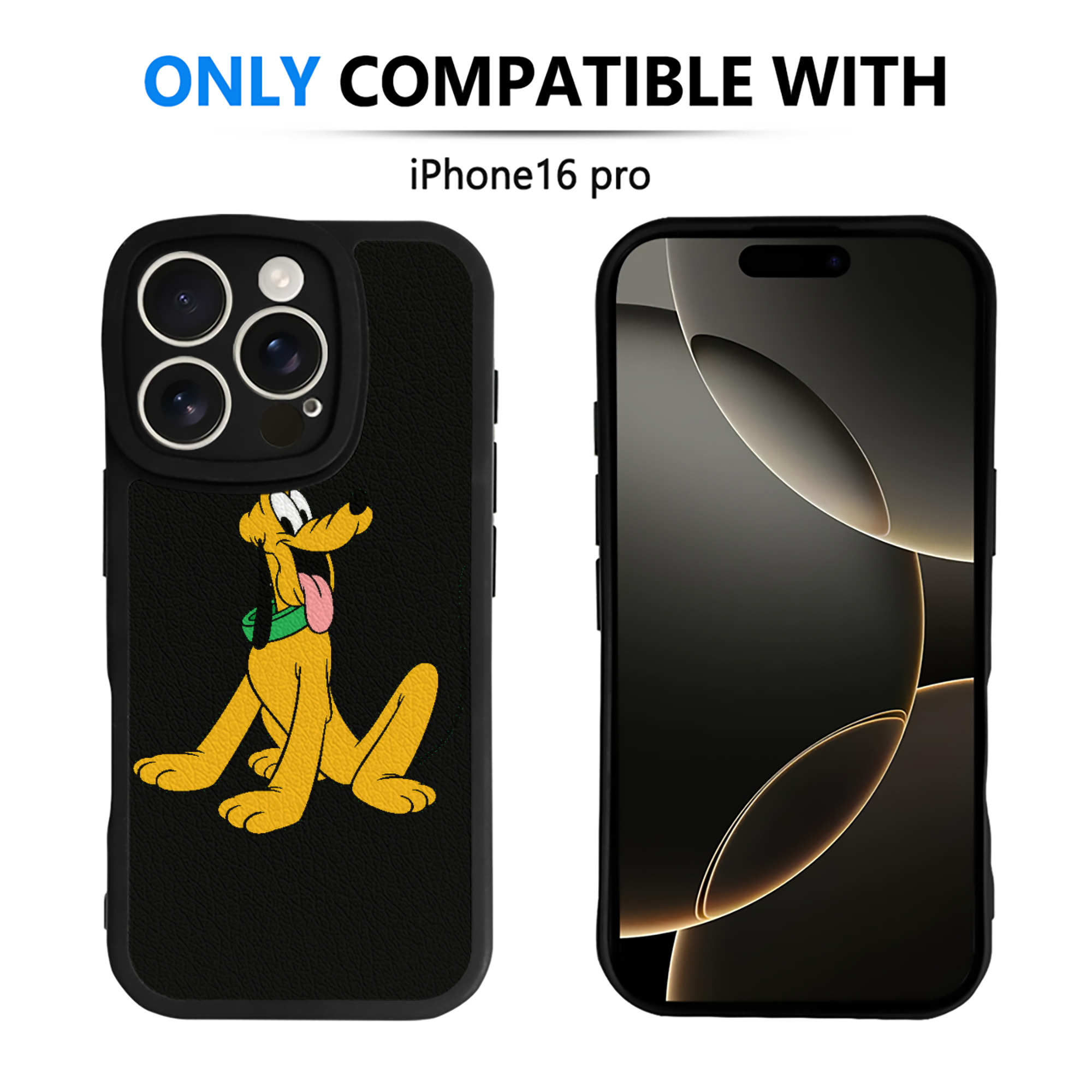 （画像用） ミッキーマウス Mickey Mouse 【iPhone 16シリーズ対応】シリコンスマホケース（レザー調） 材質：シリコン